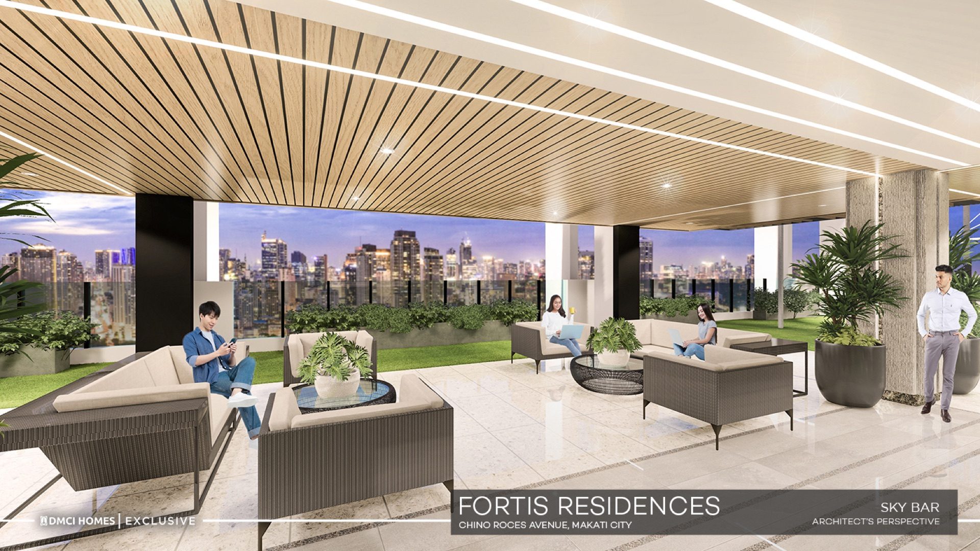 One Fortis Plaza Sky Bar — rooftop entertainment and client hosting venue