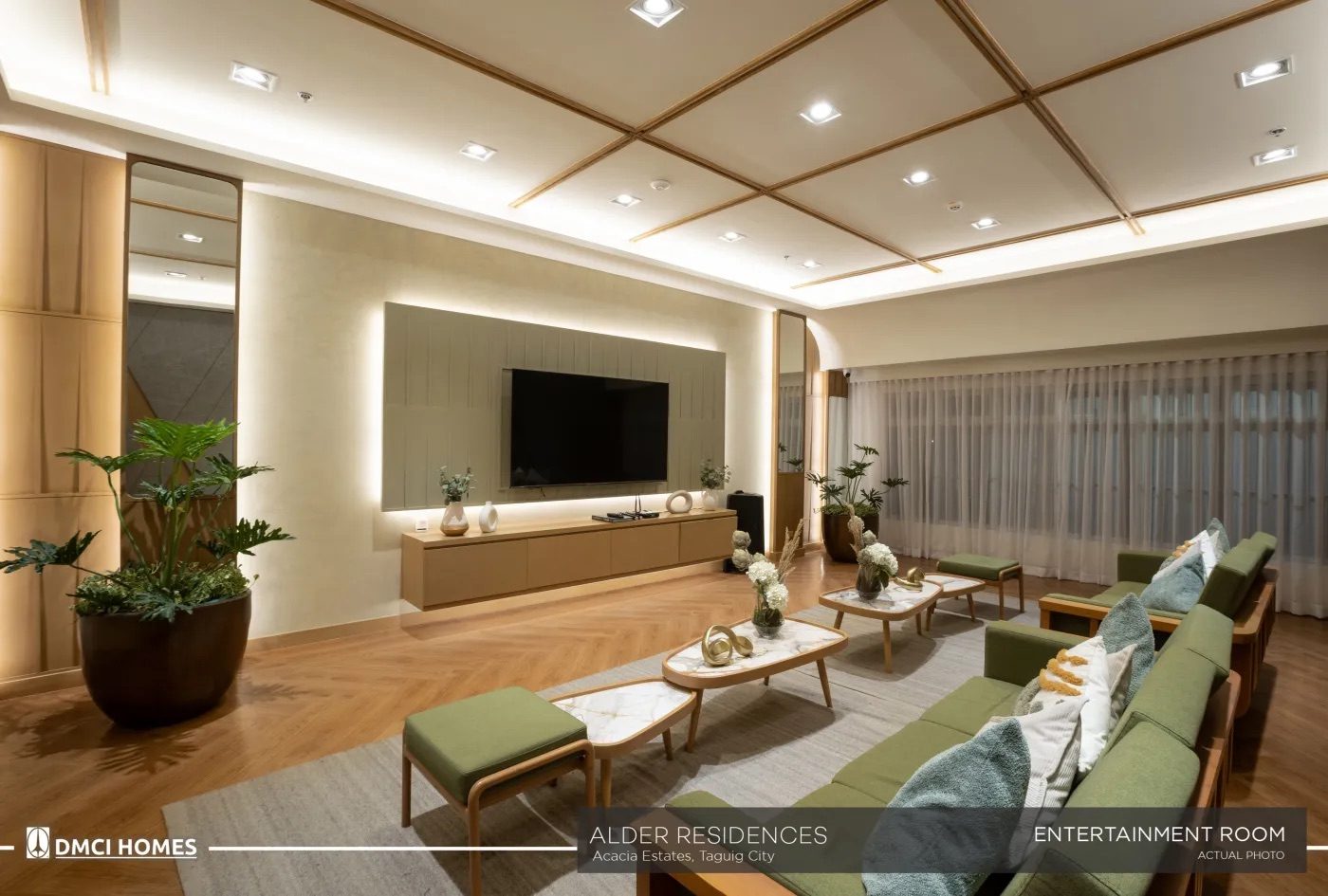 Alder Residences entertainment room, official DMCI Homes photo