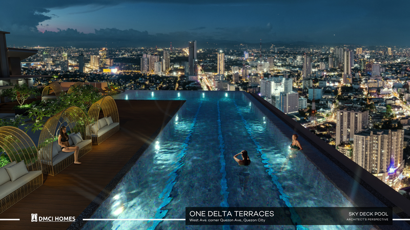 One Delta Terraces sky pool — DMCI Homes Quezon City
